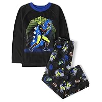 The Children's Place Boys' Long Sleeve Top and Pants 2 Piece Pajama Set