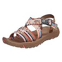 CAMEL CROWN Hiking Sandals for Women Outdoor Sports Sandals Open Toe Athletics Sandals Braided Tape Walking Sandal