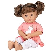 Adora’s Interactive Baby Doll with 5 Touch Activated Features - 15” My Cuddle & Coo Baby Doll, Adorable and Realistic Responsive Toy Baby Doll for Ages 3 and up - Unicorn Magic