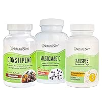 NaturalSlim Constipation Aid Bundle – Constipend, Magicmag C and Kadsorb Bundle - Better Digestive System and Intestinal Health, Rich in Magnesium Citrate and Potassium | Formulated by Frank Suarez