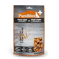 PureBites+ Skin & Coat Freeze Dried Dog Treats, 5 Ingredients, Made in USA, 3oz