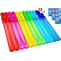 JOYIN 36 Pack 14.6’’ Big Bubble Wands Bulk, Bubble Blower for Kids, Bubble Blaster Party Favors, Easter, Birthday, Summer Outdoor & Indoor Activity