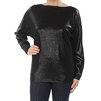 Ralph Lauren Womens Dolman Sleeve Knit Sweater, Black, X-Large