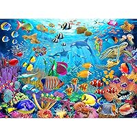 Puzzles for Kids Ages 6-8 8-10 Year Old - Ocean Underwater World, 200 Pieces Jigsaw Puzzles for Kids, Learning Educational Toys for Boys and Girls