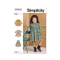 Simplicity Easy Men's Half Zip Hoodie Sewing Pattern Kit, Design Code S9830, Size 3-4-5-6-7-8, Multicolor