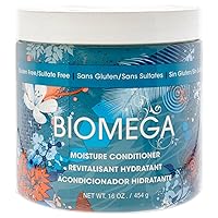 BIOMEGA Moisture Conditioner, Conditioner Infused with Hydrating Moisturizers and Keratin Amino Acids, Repairs Damaged and Dry Hair, Improves Hair Elasticity