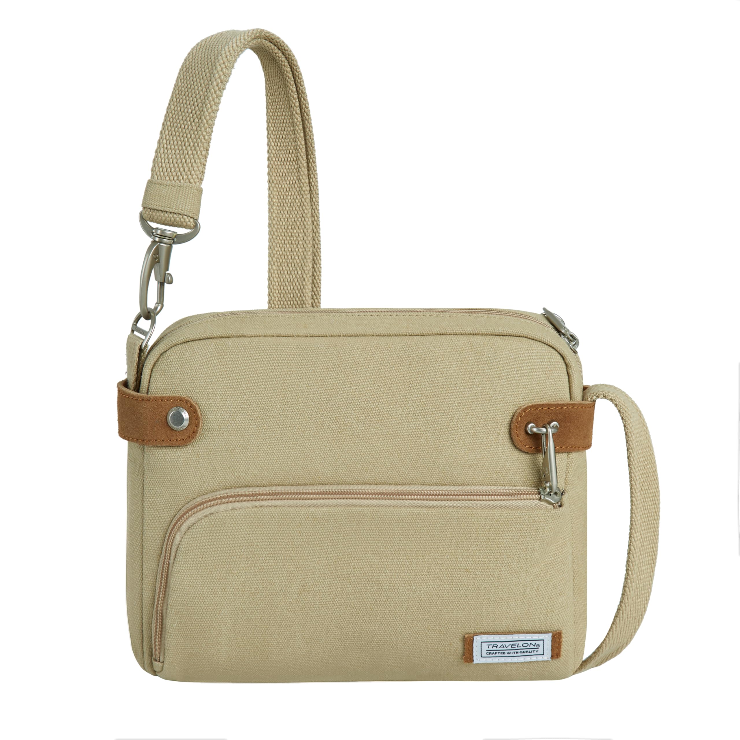 Travelon Heritage Anti-Theft Crossbody, Natural