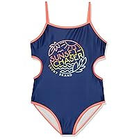 Lucky Brand Girls' One-Piece and Two-Piece Bikini Swimsuits with UPF 50+ Sun Protection, Quick Drying Bathing Suit