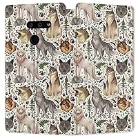 Wallet Case Replacement for LG Velvet 5G G8 ThinQ G8X G7 V60 V50 V50s V40 W30 W10 K61 Forest Howling Wolves Cover Magnetic Nature PU Leather Folio Flip Snap Card Holder Wolf Wildlife