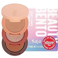 Kaja Beauty Bento Collection - Bouncy Eyeshadow Trio | Warm Honey Tones, Travel Size, 10 Spiked Ginger, 2019 Allure Best of Beauty Award, 0.03 Oz