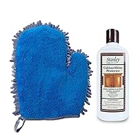 STANLEY HOME PRODUCTS CabinetShine Protector - Furniture Cleaner and Polish + 2-in-1 Clean & Polish Microfiber Mitt - Dual Purpose Cleaning Glove