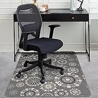AiBOB Chair Mat for Carpeted Floors, Premium Quality Hard Material, Office Floor Mats for Computer Desk on Carpet, Easy Gride for Chairs, 36x48 Multi