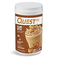 Peanut Butter Protein Powder, 23g Protein, 1g Sugar, Low Carb, Gluten Free, 1.6 Pound, 23 Servings