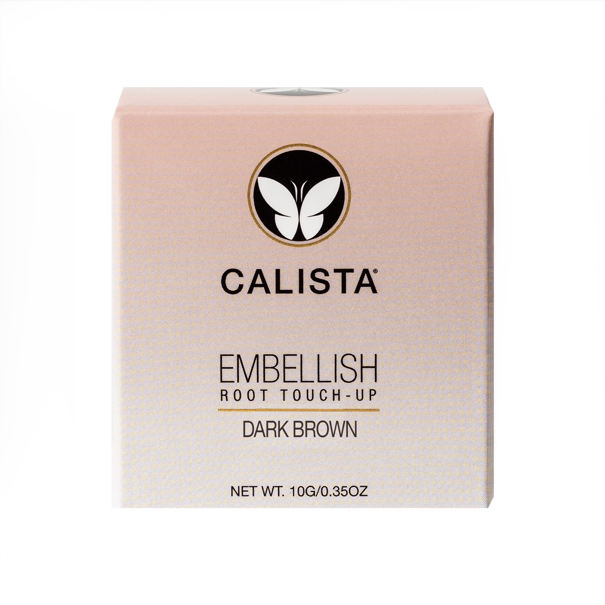 Calista Embellish Root Touch-Up, Dark Brown, Temporary Grey Cover and Root Concealer, 0.35 oz.