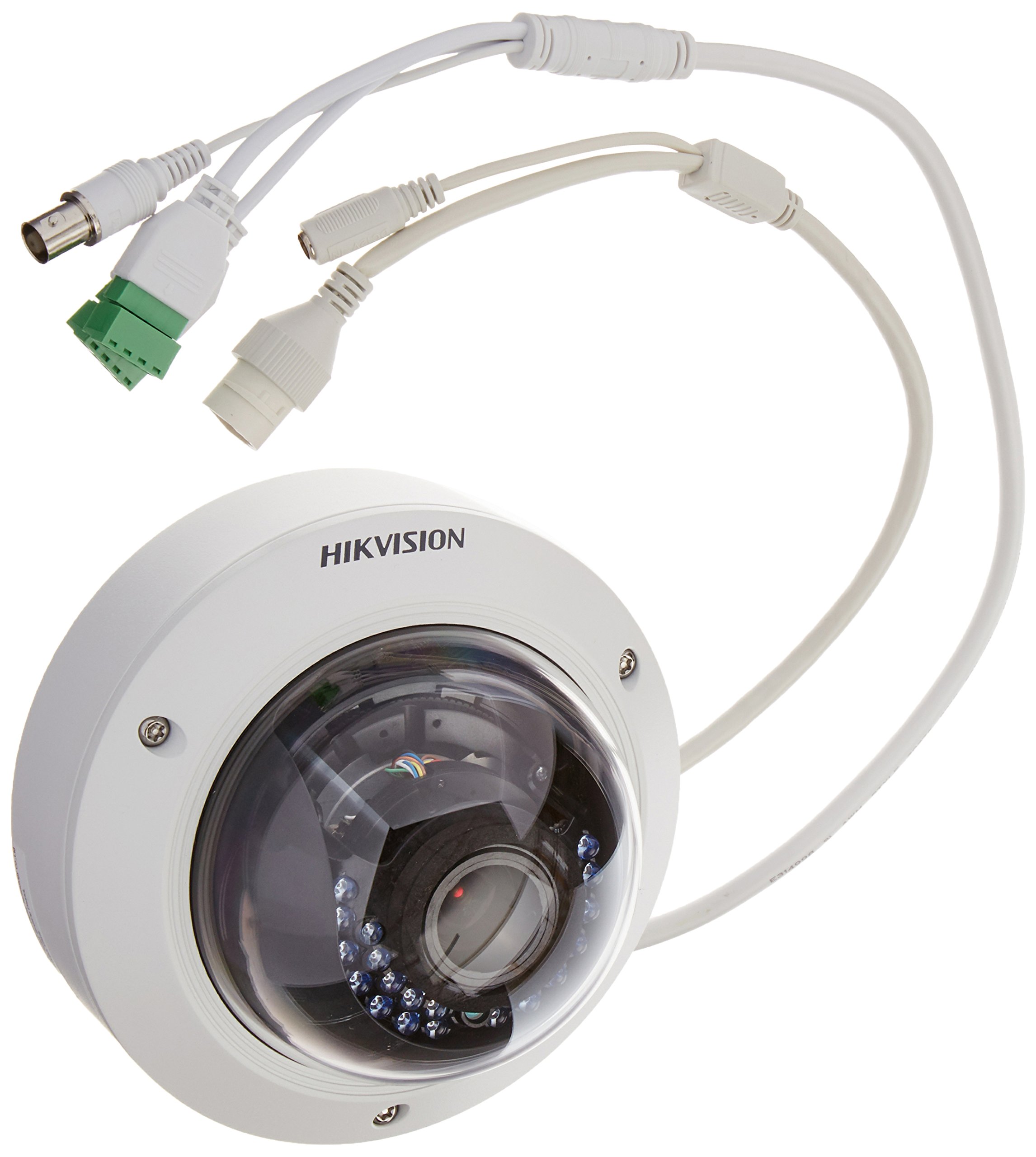 HIKVISION HD Smart 4 Megapixel PoE Dome IP Outdoor Surveillance Camera, 2.8mm-12mm Zoom Lens, White (US Version)