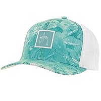 Guy Harvey Saltwater All Over Performance Flex Fitted Trucker Hat