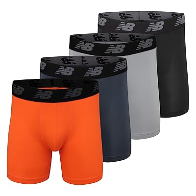 New Balance Men Performance No Fly Boxer Brief (4 Pack)