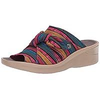 Bzees Womens Smile Wedge Sandal