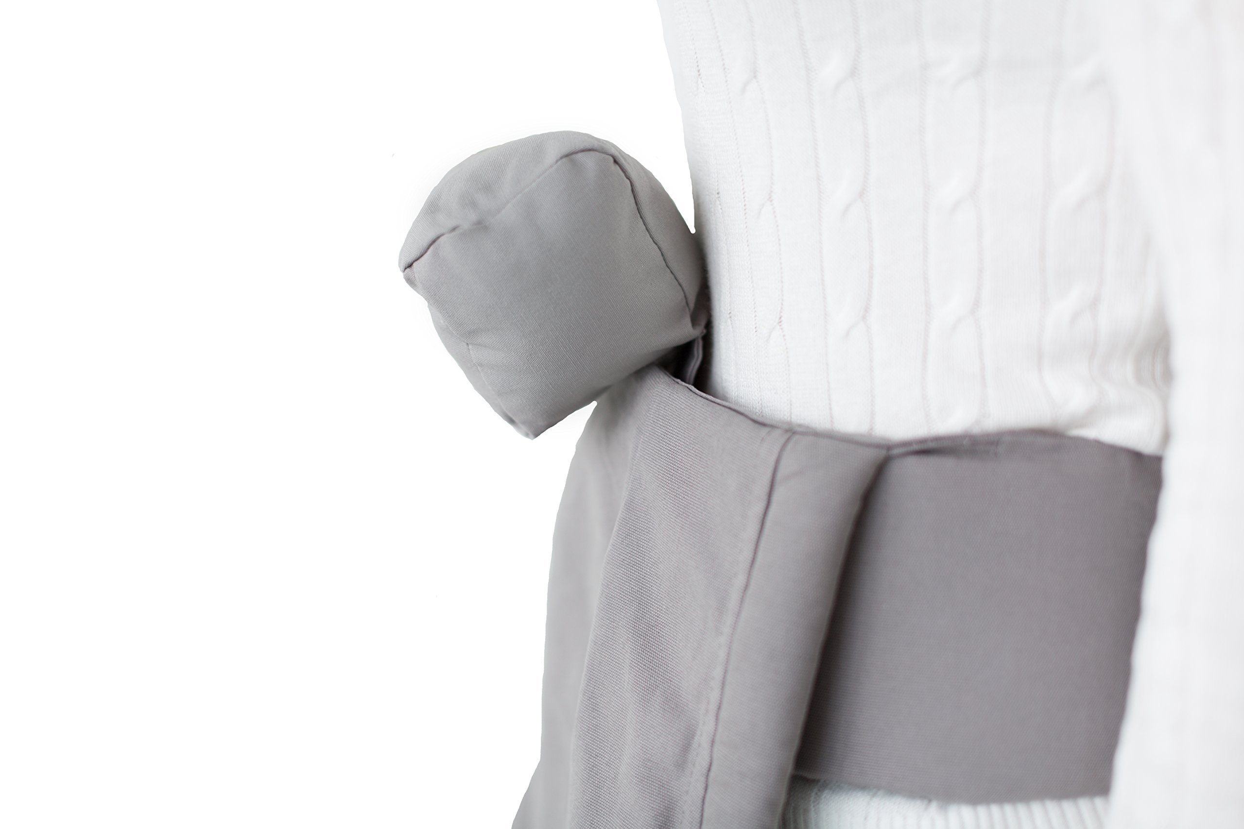 LÍLLÉbaby Ergonomic Washable Infant Pillow for Baby Carrier, Grey