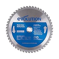 Evolution Power Tools 8BLADEMS Steel Cutting Saw Blade, 8-Inch x 50-Tooth , Blue
