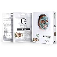 Purifying Clay Mask A Gift From Nature, Assist in the Healing and Prevention of Acne and Blemishes, Effective Against Blackheads, Suitable for all Skin Types (Pure - Pack of 6)