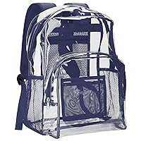 Vorspack Clear Backpack Heavy Duty - PVC Transparent Backpack Large Clear Book Bag for College Work