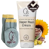Oeight Diaper Rash Cream for Baby 120ml with Baby Socks, 100% Natural Diaper Cream for Newborn Baby Product with Zinc, Calendula, Olive Oil, Vitamin B5, Prevent Diaper Rash Skin Irritation