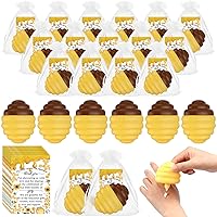 30 Pcs Bee Theme Baby Shower Favors for Guests Honey Bee Theme Party Supplies Honeycomb Moisturizing Hand Cream Gender Reveal Honey Bee Theme Baby Shower Decorations for Women Guest