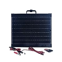 40-watt Portable Monocrystalline Solar Panel for 12-Volt Charging in Briefcase Design