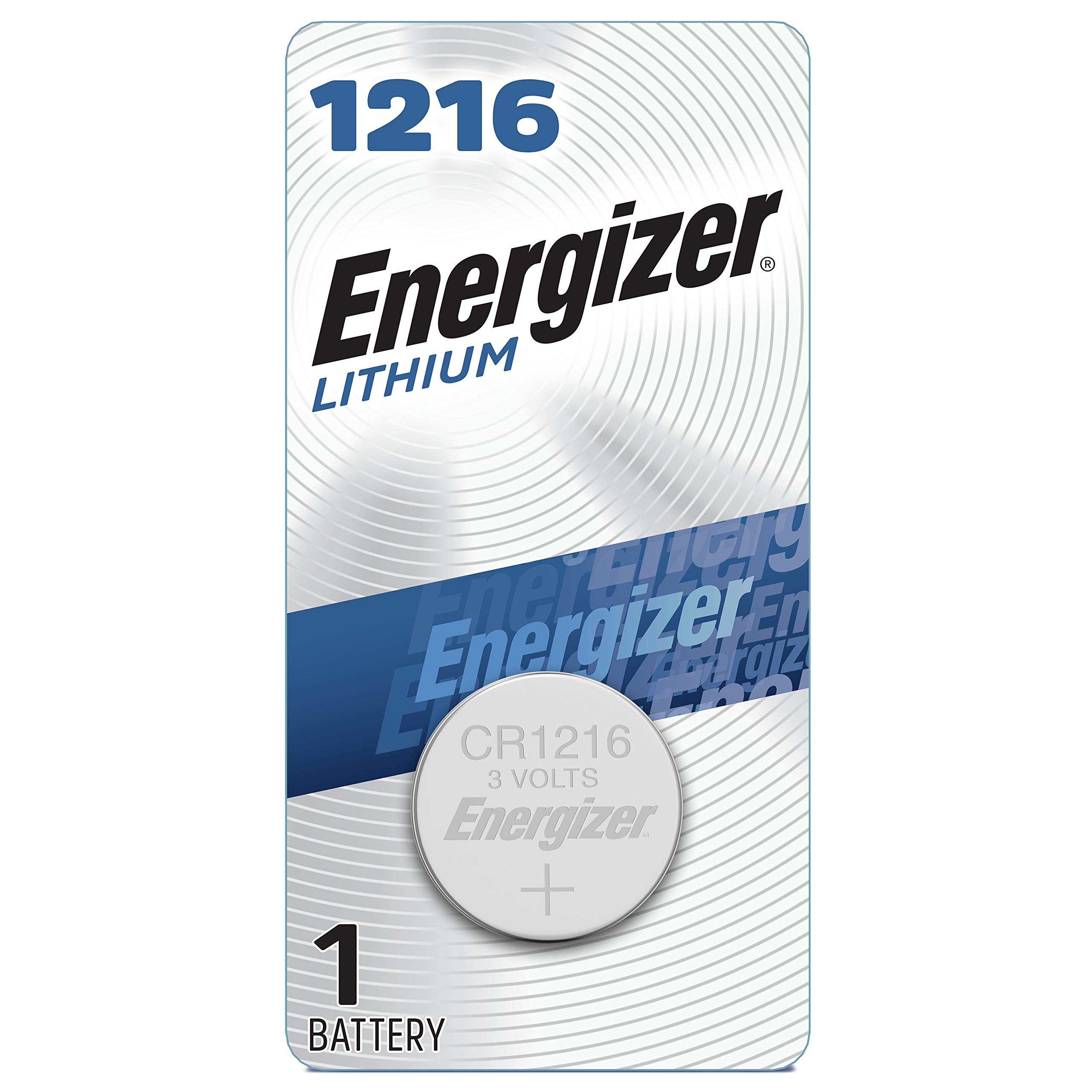 Energizer 1216 3V Batteries, 3 Volt Battery Lithium Coin, 1 Count