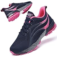 Womens Air Running Shoes Non Slip Womens Tennis Shoes Womens Walking Shoes Mesh Air Cushion Sneakers for Gym Workout Sports