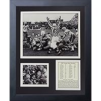 Legends Never Die Green Bay Packers Ice Bowl The Sneak Framed Photo Collage, 11x14-Inch, (11485U)