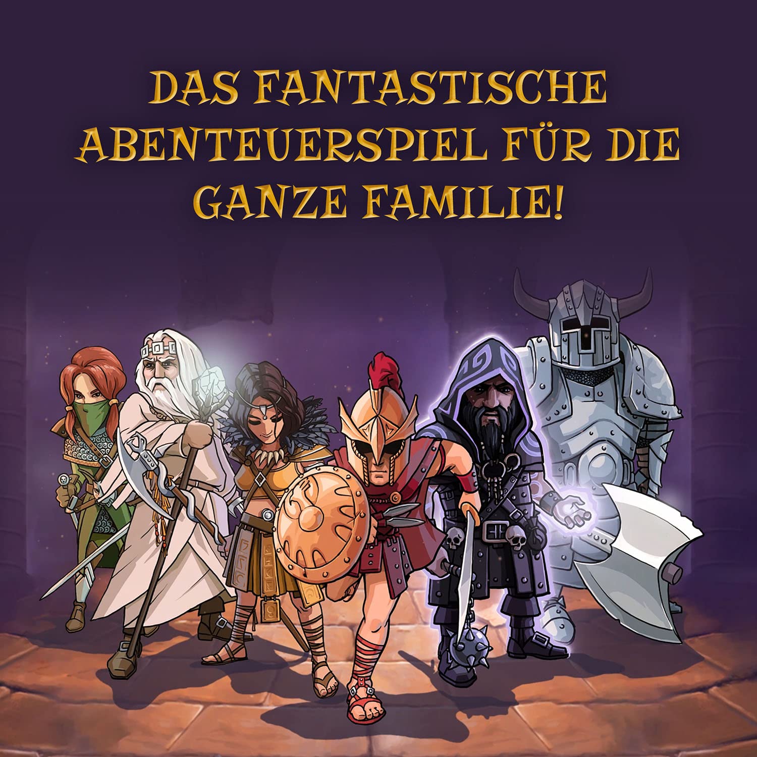 Karak | A Dungeon Crawler Game for Kids from Kosmos Games | Competitive Role-Playing Fantasy Game for 2 to 5 Players Ages 7+ | Dice-Rolling Mechanism | Ideal for Families | 2-Language, German/English
