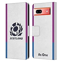 Head Case Designs Officially Licensed Scotland Rugby Away Crest Kit 2021/22 Leather Book Wallet Case Cover Compatible with Google Pixel 7a