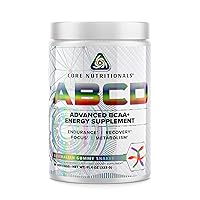 Core Nutritionals Platinum ABCD Advanced BCAA Energy Supplement, Improves Endurance, Recovery, and Focus 30 Servings (Australian Gummy Snakes)