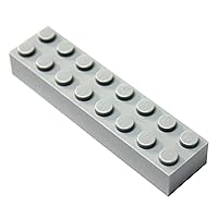 LEGO Parts and Pieces: Light Gray (Medium Stone Grey) 2x8 Brick x50