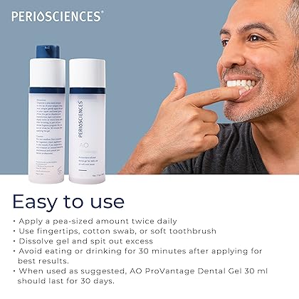 PerioSciences AO ProVantage Dental Gel with Antioxidants – Oral Gum Gel – Oral Care to Maintain Gum Health, 1 fl. Oz / 30ml