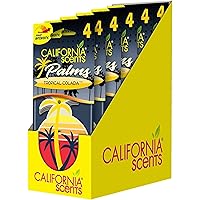 California Scents Hanging Palms Air Freshener, Tropical Colada, 24 Count