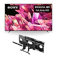 Sony 75 Inch 4K Ultra HD TV X90K Series: BRAVIA XR Full Array LED Smart Google TV, XR75X90K- 2022 Model w/SU-WL855 Ultra Slim Wall-Mount Bracket for Select BRAVIA OLED and LED TVs