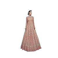 Survauttam Fashion Soft Premium Net Wedding Readymade Gown in Maroon with Stone Work