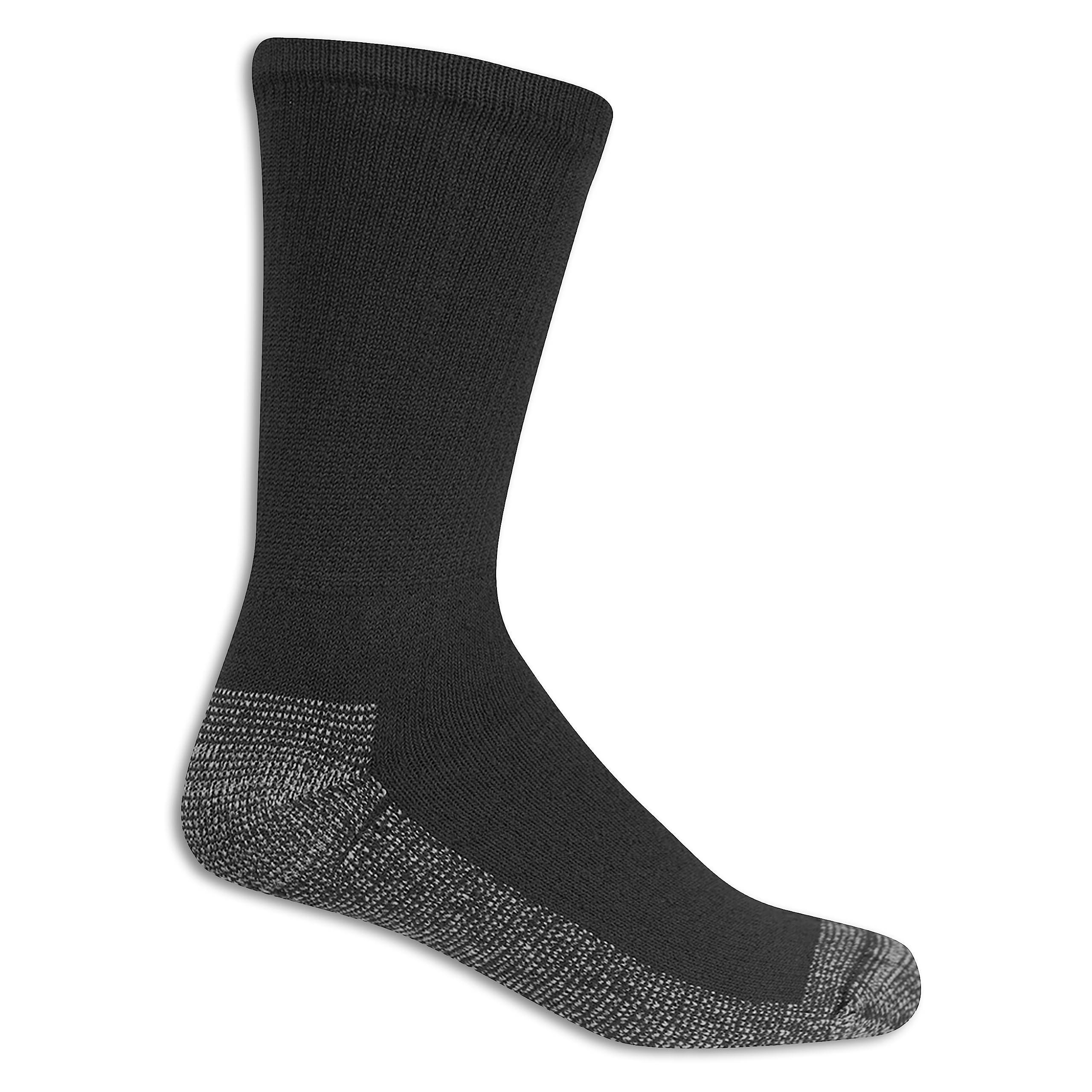 Fruit of the Loom mens Cushioned Durable Cotton Work Gear Socks With Moisture Wicking
