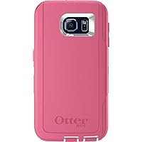 OtterBox Defender Series Case for Samsung Galaxy S6 - Case Only (No Holster) Non-Retail Packaging - Hibiscus Pink/White