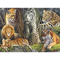 Hautman Brothers - Big Cat Collage - 1000 Piece Jigsaw Puzzle for Adults Challenging Puzzle Perfect for Game Nights - Finished Size 26.75 x 19.75