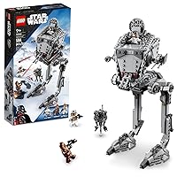 Star Wars Hoth at-ST Walker Building Toy for Kids with Chewbacca Minifigure and Droid Figure, The Empire Strikes Back Model, Star Wars Fan Gift, 75322