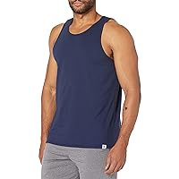 Russell Athletic Men's Dri-Power Cotton Blend Tank Tops, Moisture Wicking, Odor Protection, UPF 30+, Sizes S-4x