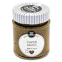 San Cassiano Caper Sauce with Olive Oil and Anchovies, 49% Capers, 4.5oz, Made in Italy