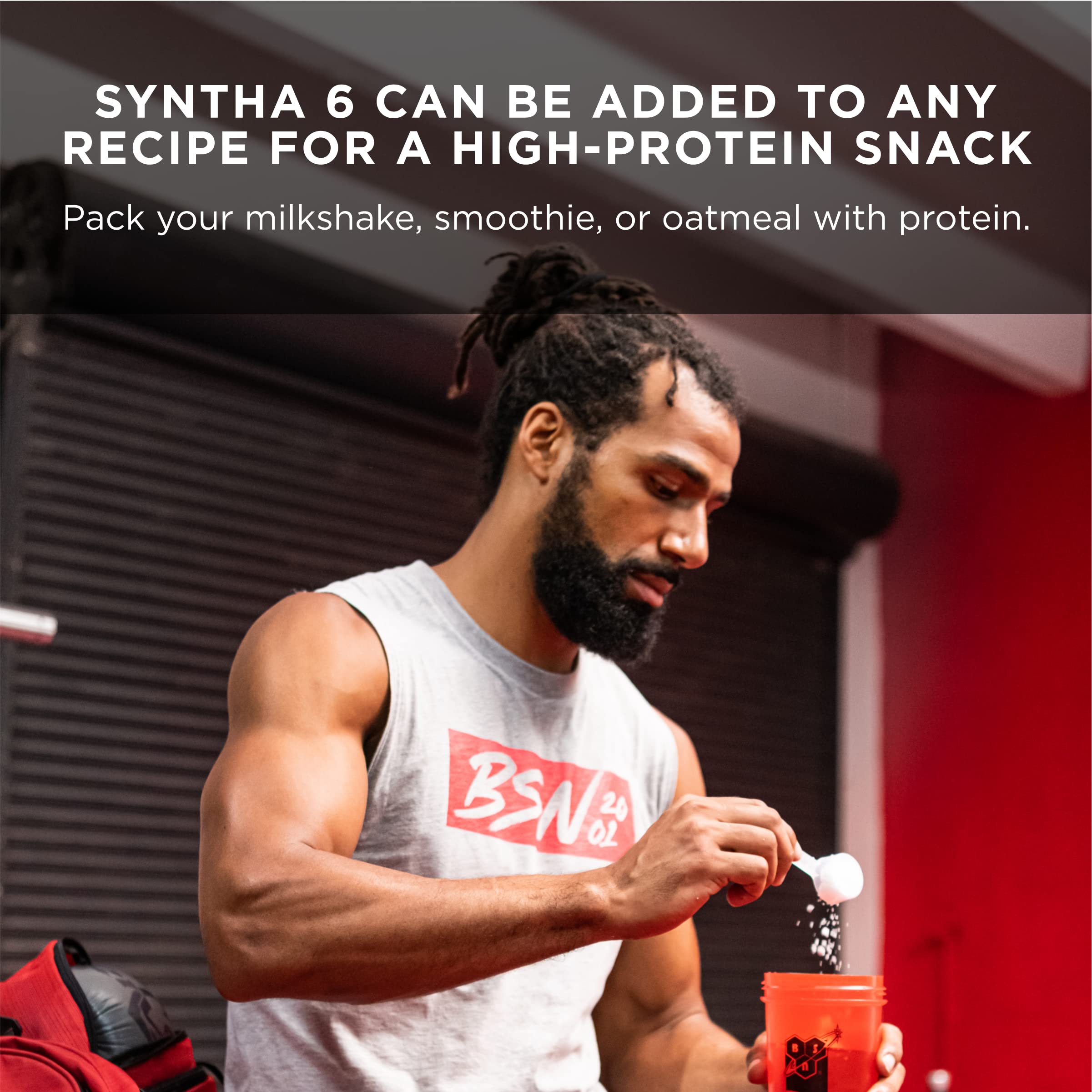 BSN SYNTHA-6 Whey Protein Powder, Vanilla Protein Powder with Micellar Casein, Milk Protein Isolate Powder, Vanilla Ice Cream, 97 Servings (Package May Vary)