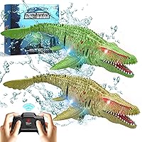Remote Control Dinosaur Toys for Kids, RC Boat Mosasaurus Water Toys for Swimming Pool Bathroom, Birthday Gifts for 3 4 5 6 7 8-12 Year Old Boys Girls Christmas