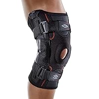 Shock Doctor Compression Knee Brace for Men & Women, Maximum Support, Adjustable Dual Hinges