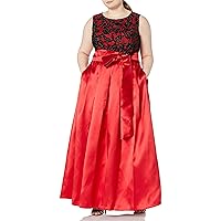 Eliza J Women's Plus Size Lace Top Ballgown